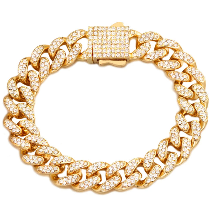 Miami Gold Curb Cuban Bracelet