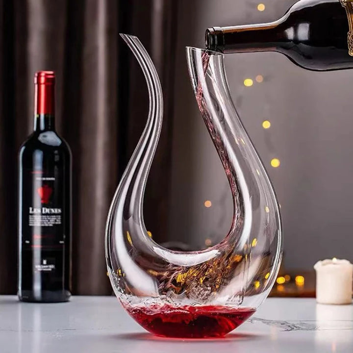 Crystal U-shaped 1500ml Wine Decanter