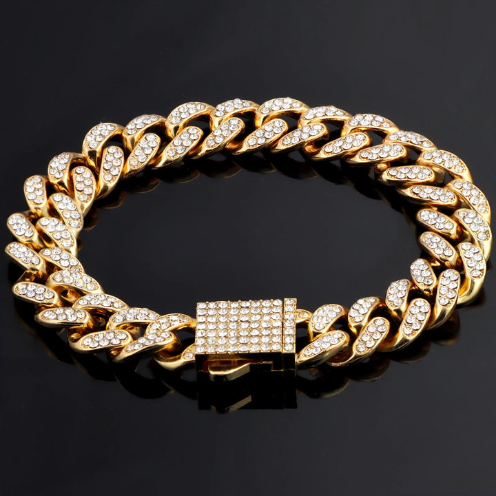 Miami Gold Curb Cuban Bracelet